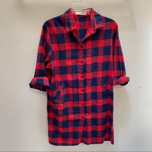LIKE NEW! Plaid flannel/dress